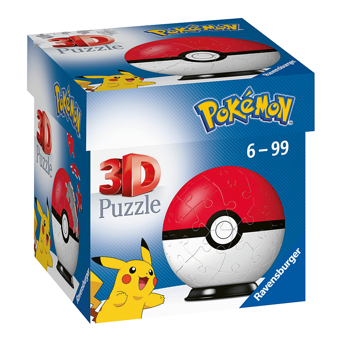Puzzle 3d Ball Pokémon 54 Pièces Ravensburger