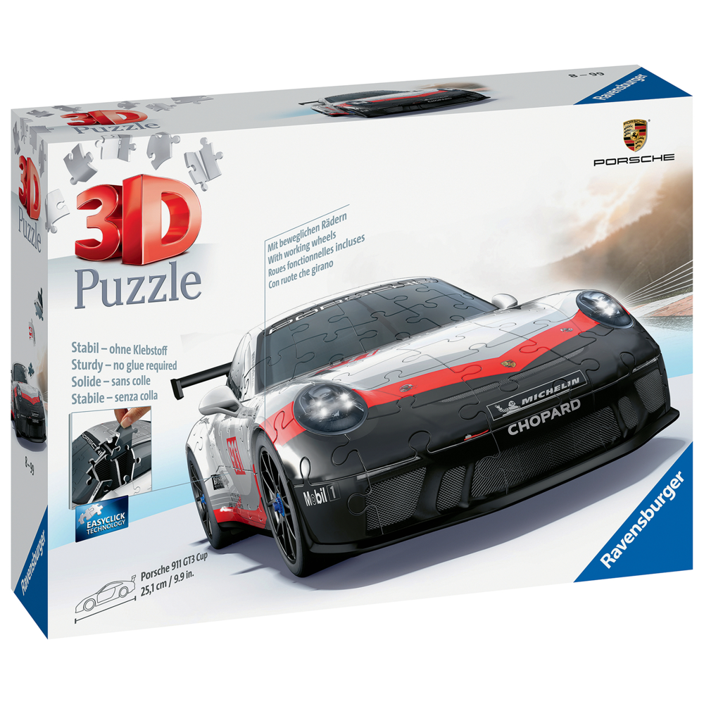 Puzzle 3D Porsche 911 Gt3 Cup (Avec Grille)