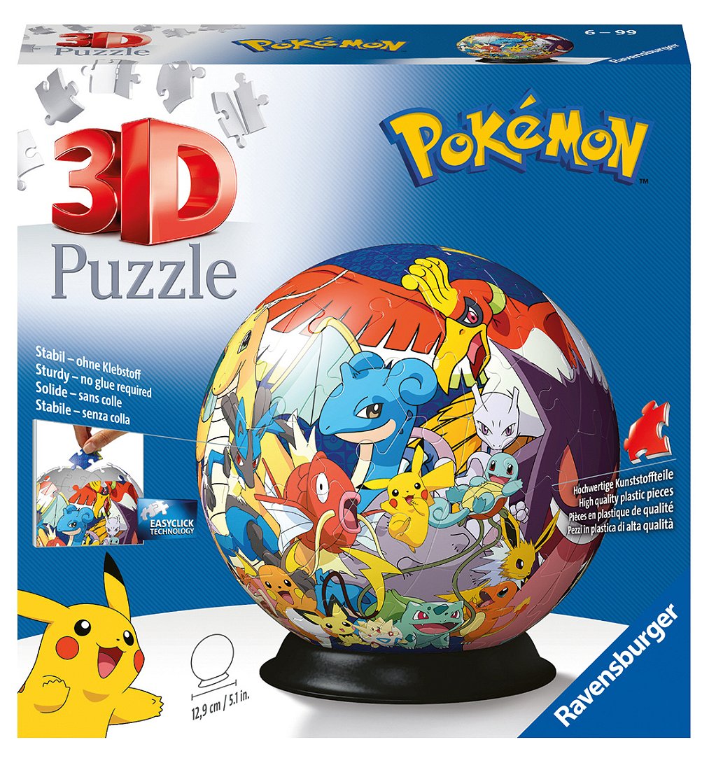 Puzzle 3D Rond 72 P - Pokémon - Pokemon