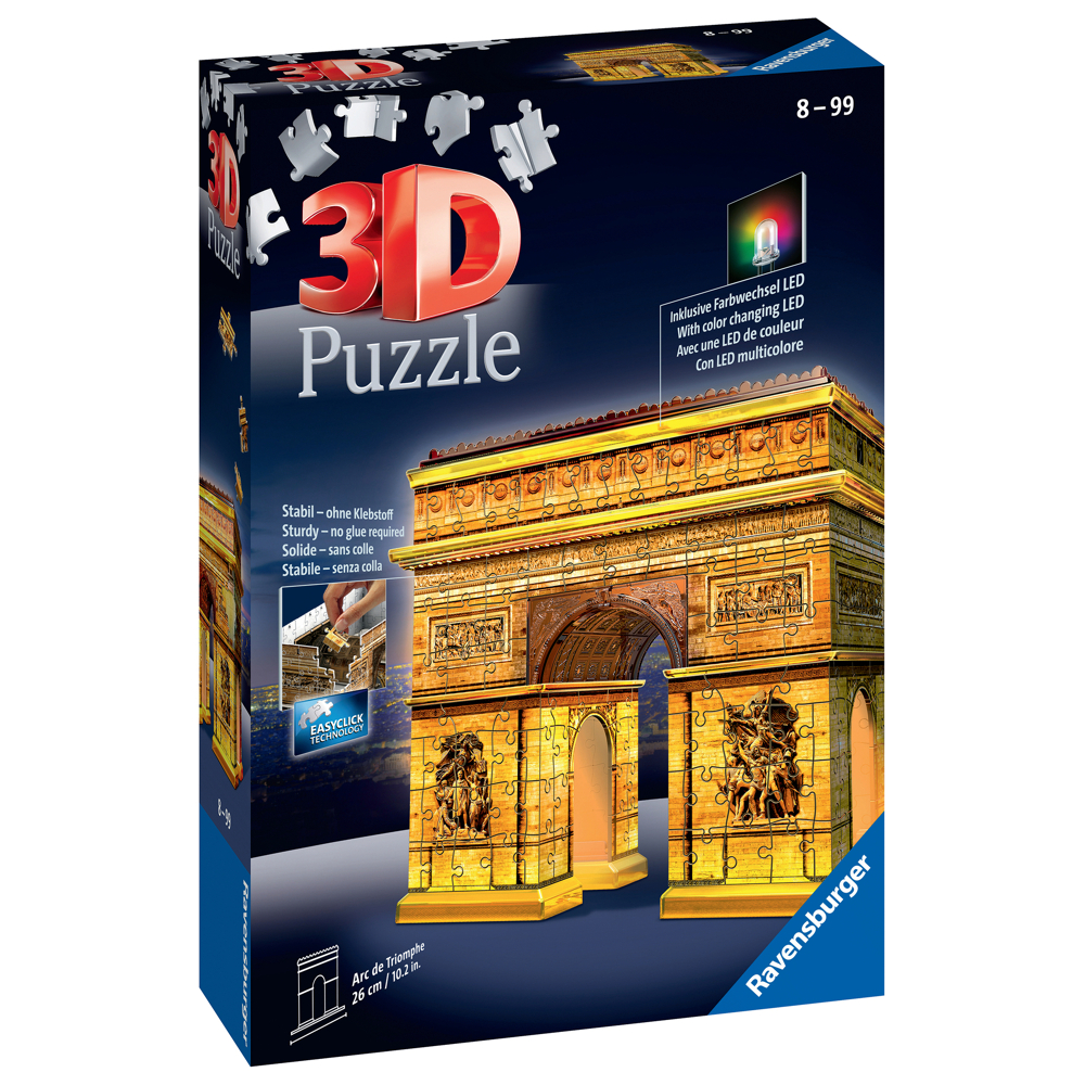 Puzzle 3D Arc De Triomphe Illuminé