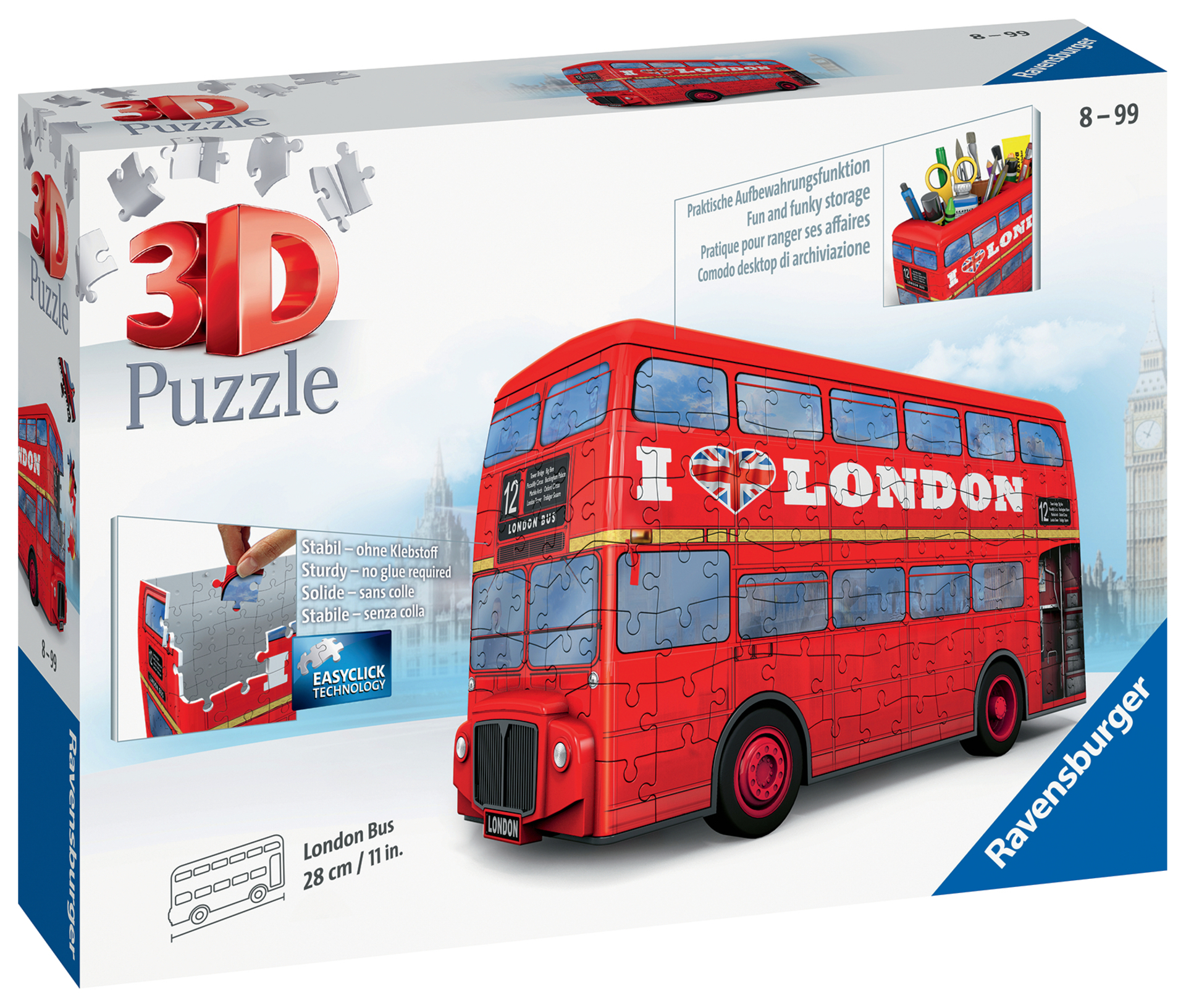Puzzle 3D Bus Londonien