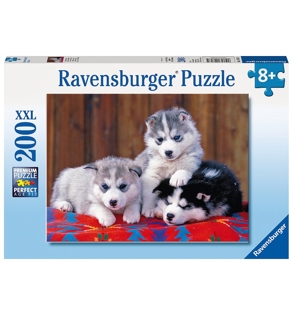 Puzzle 200 p XXL - Mignons Huskies