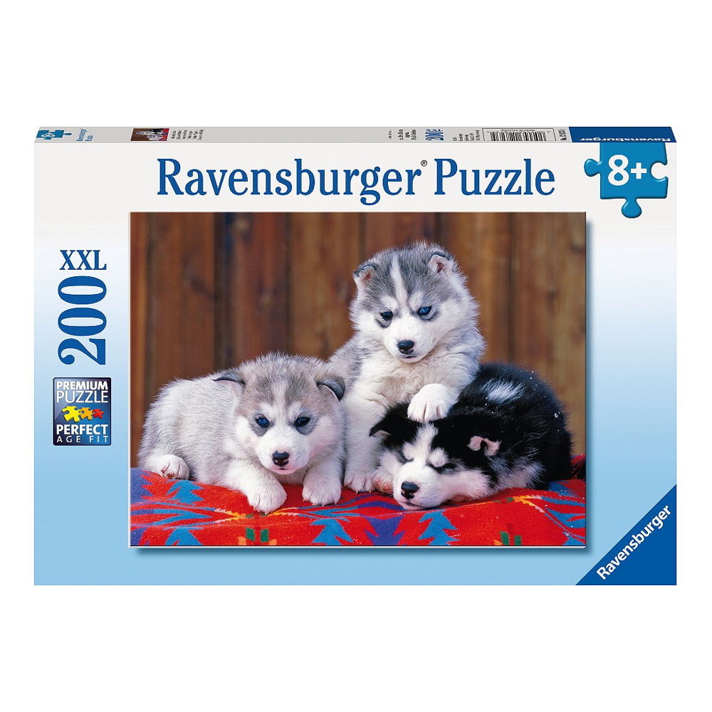 Puzzle 200 p XXL - Mignons Huskies