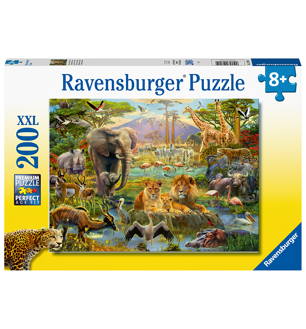 Puzzle 200 pièces : Animaux de la savane Ravensburger France - vue 6