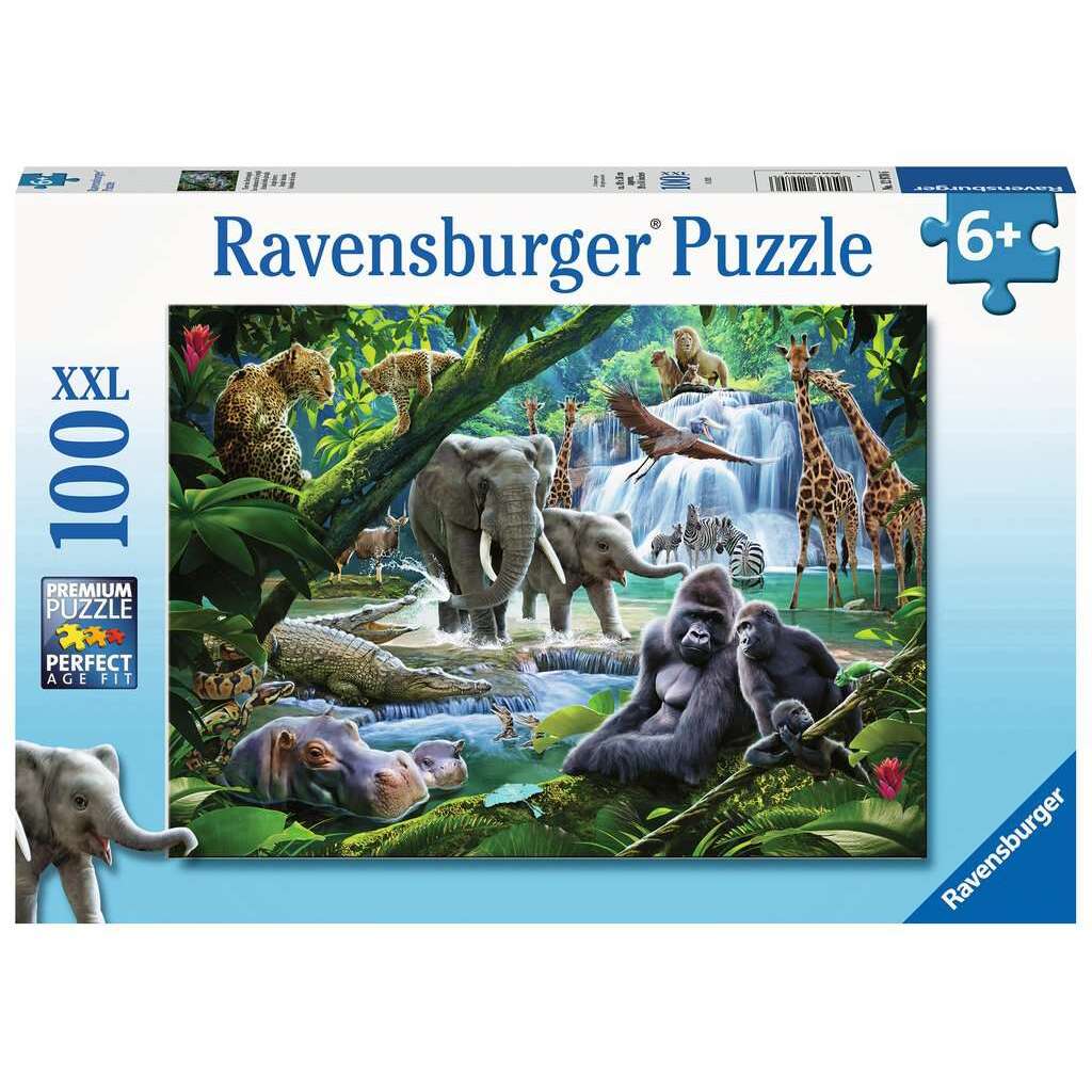 Puzzle 100 P Xxl - Les Animaux De La Jungle