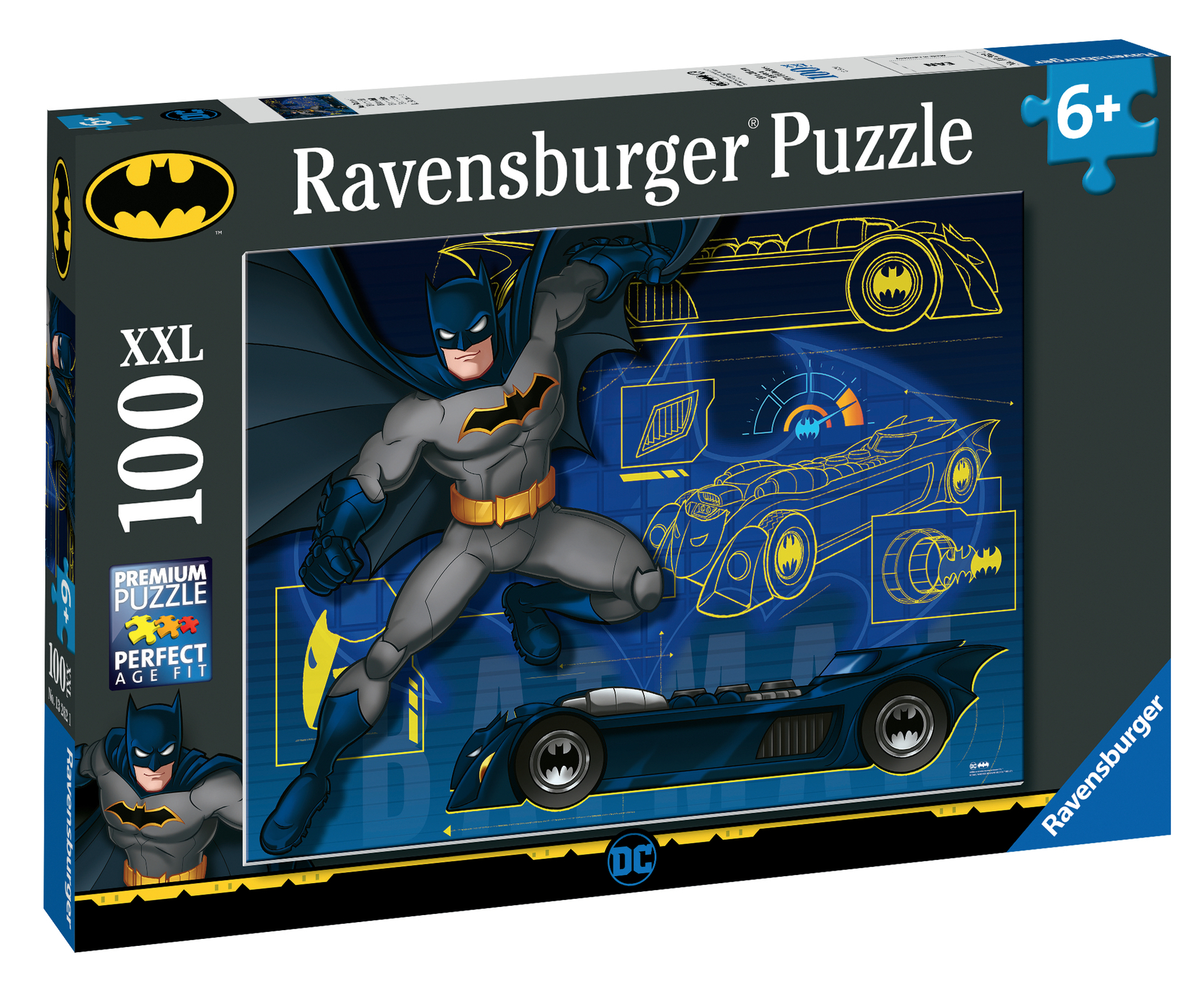 Puzzle 100 pièces : Batman : La Batmobile Ravensburger France