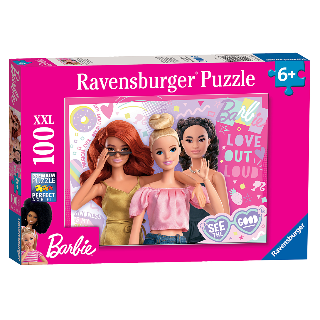 Puzzle 100 pièces : Barbie : Toujours voir le bon côté Ravensburger France - vue 2