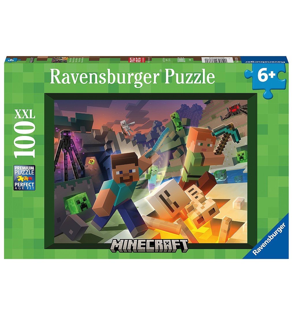 Puzzle 100 pièces : Monstres de Minecraft Ravensburger France