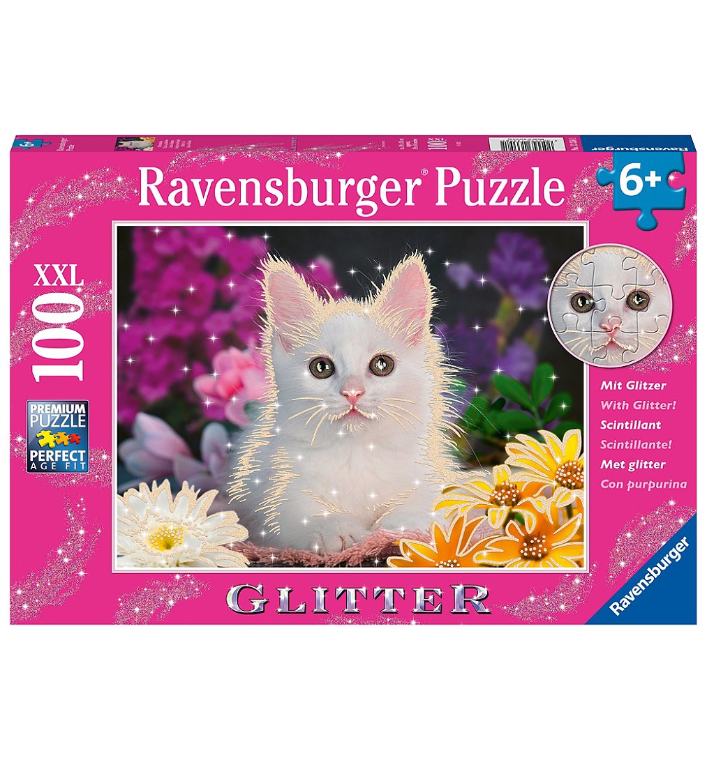Puzzle 100 P Xxl - Chat À Paillettes (Collection Paillettes)