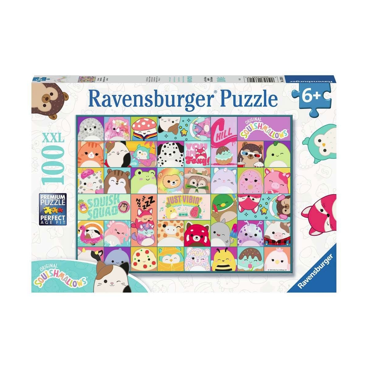 Puzzle 100 pièces : Squishmallows colorés Ravensburger France - vue 2