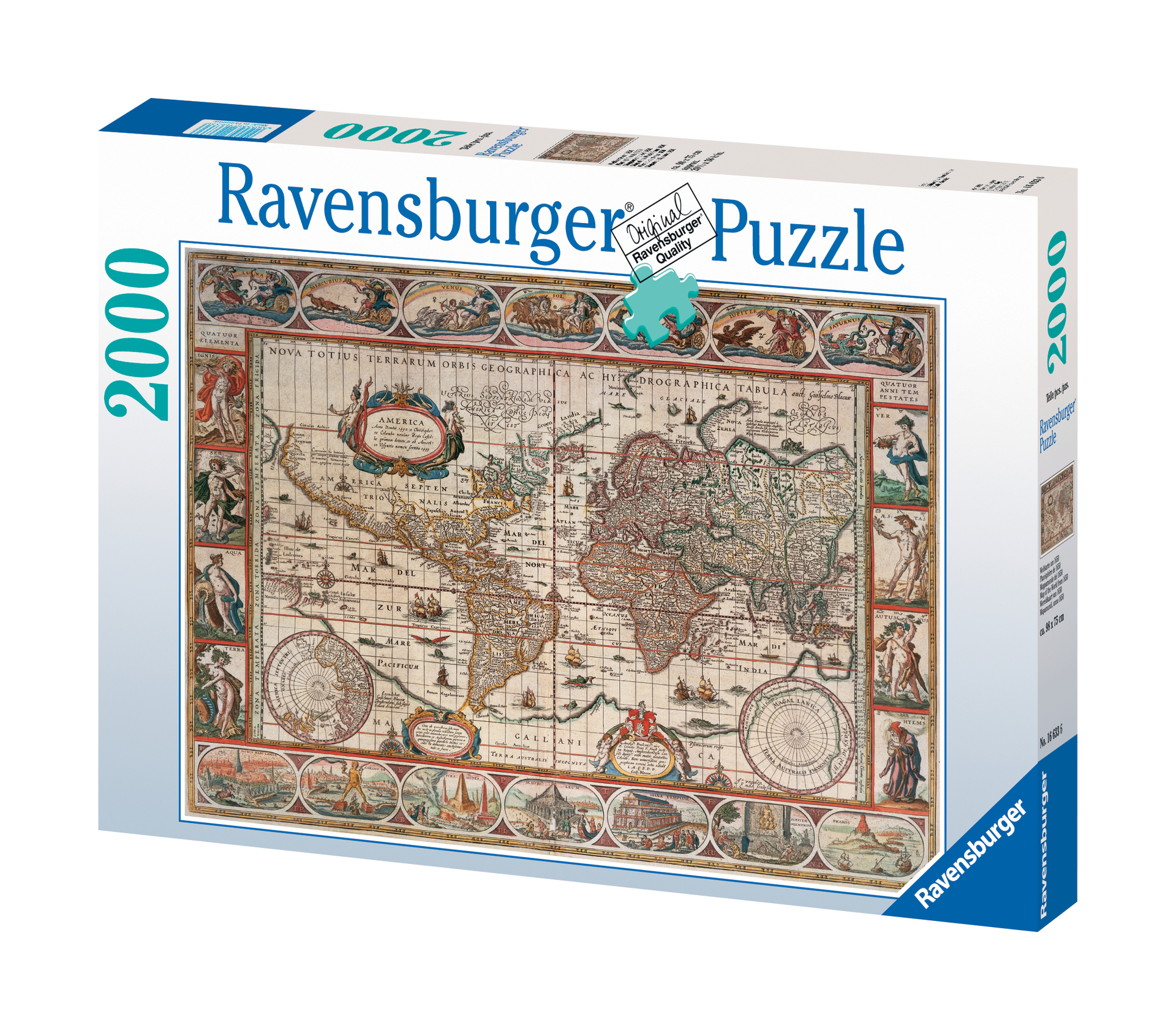 Puzzle 2000 P - Mappemonde 1650