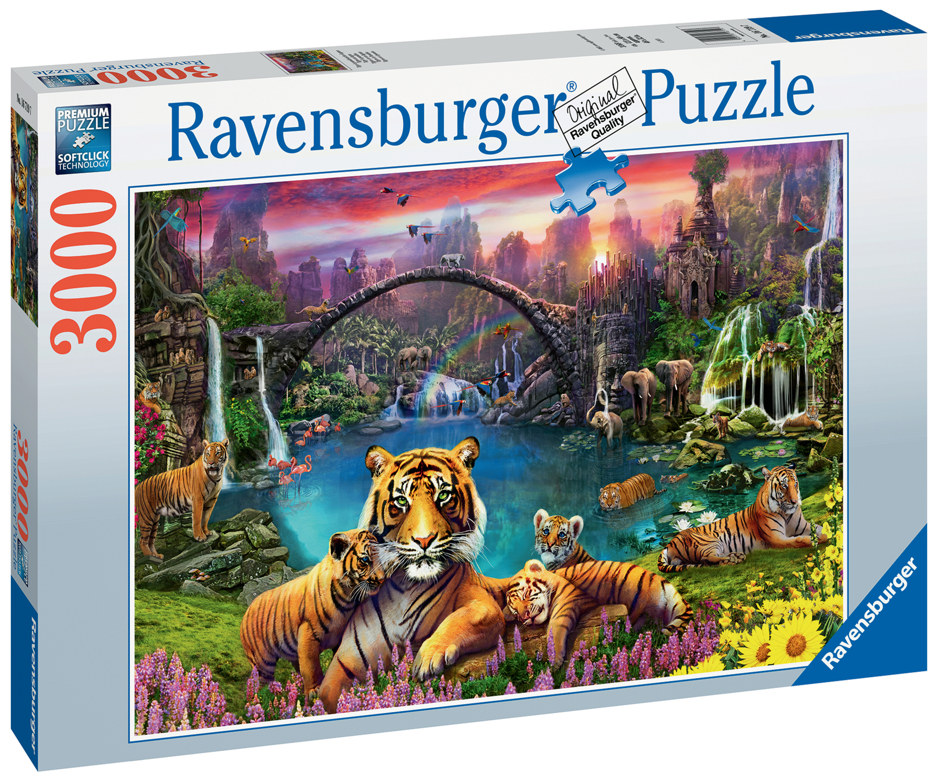 Puzzle 3000 P - Tigres Au Lagon