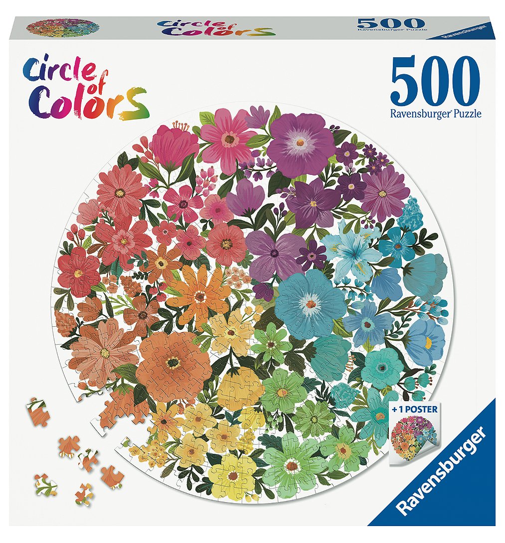 Puzzle rond 500 p - Fleurs (Circle of Colors)