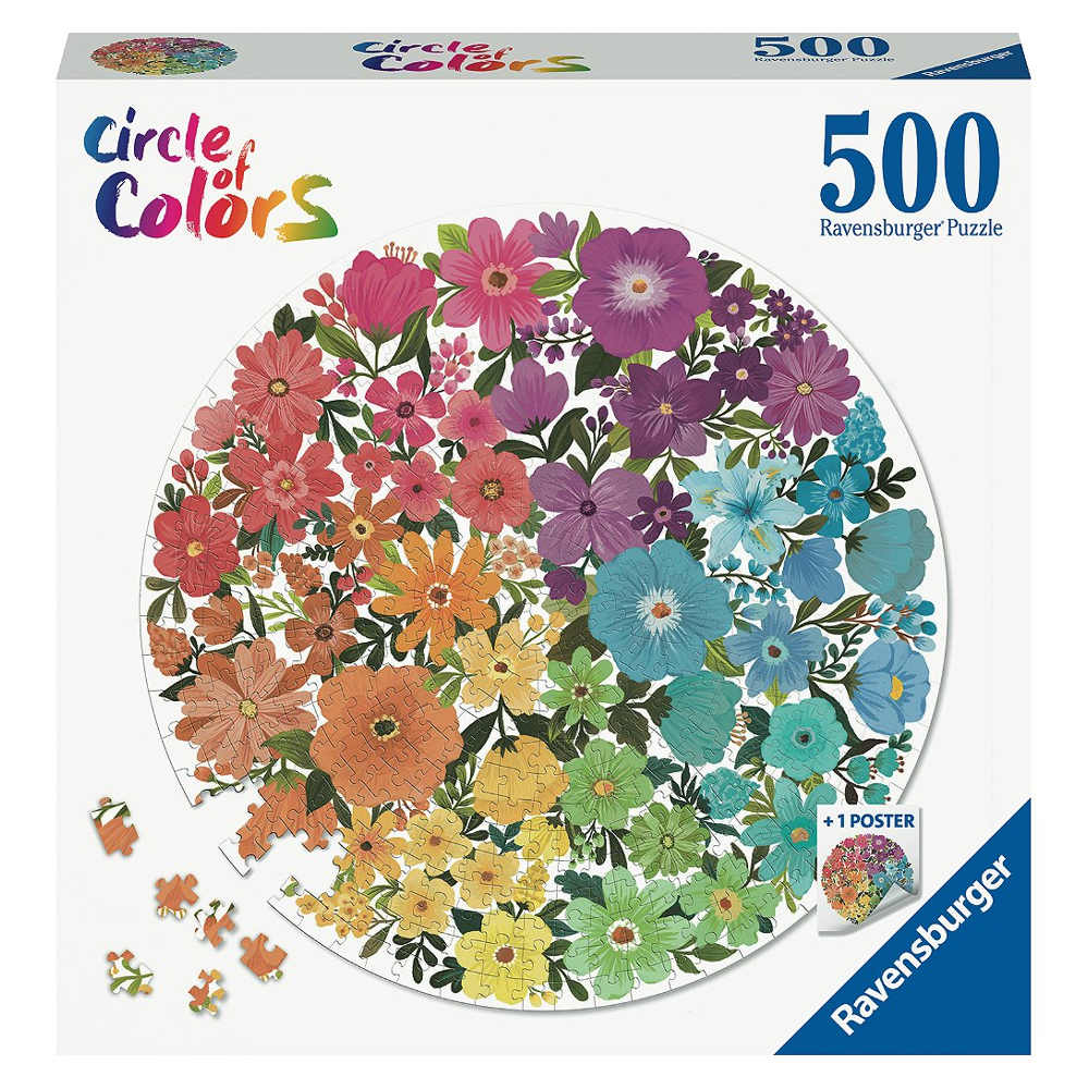 Puzzle rond 500 p - Fleurs (Circle of Colors)