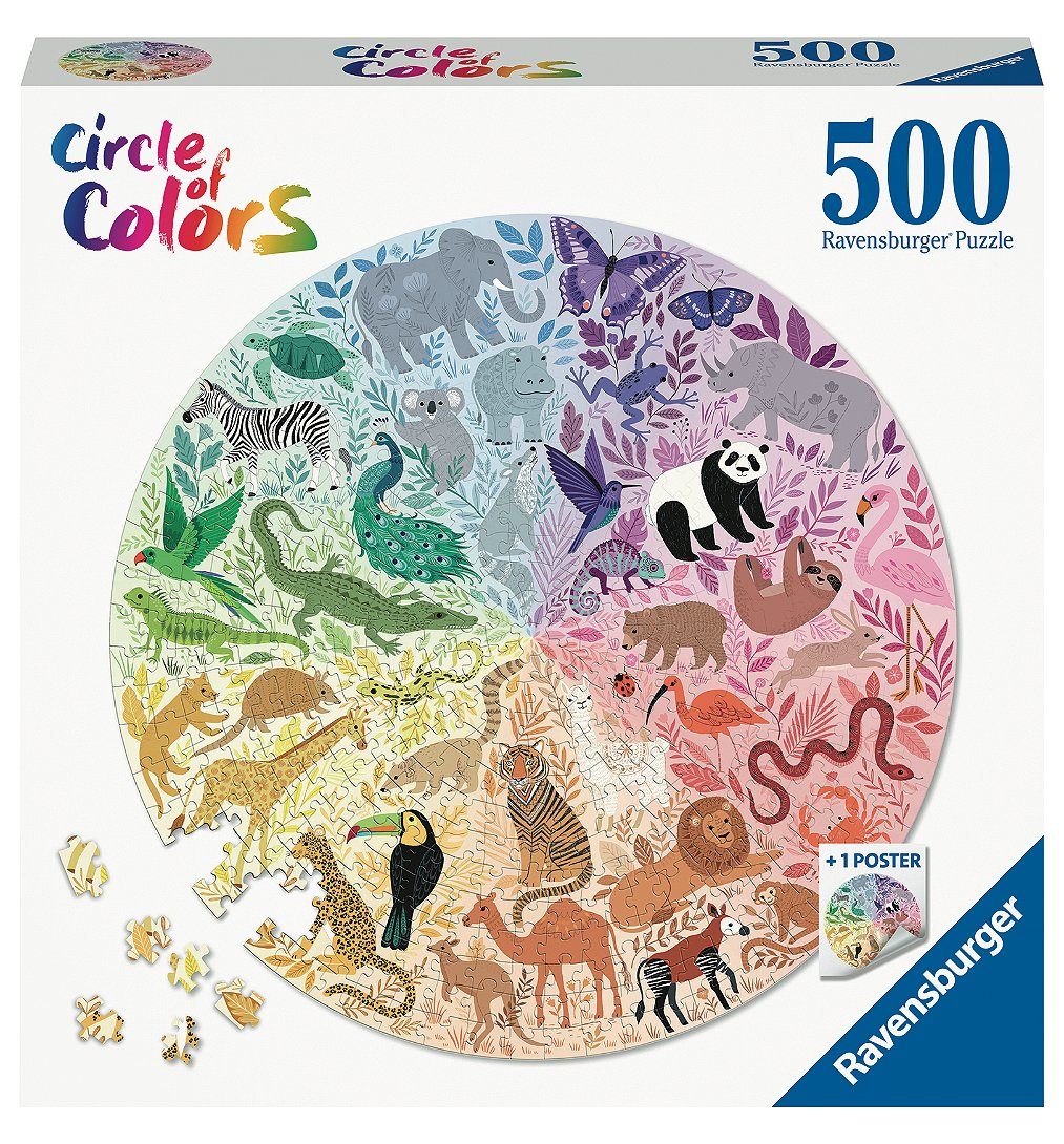 Puzzle rond 500 p - Animaux (Circle of Colors)