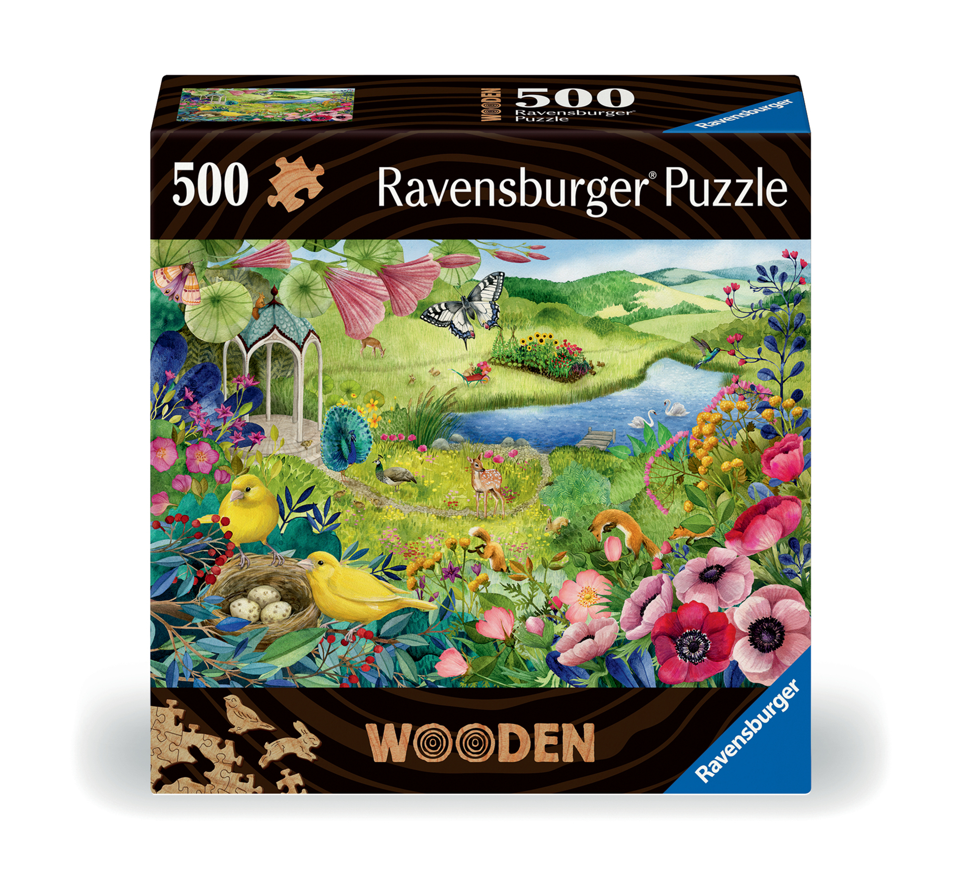 Puzzle En Bois - Rectangulaire - 500 Pcs - Jardin De La Nature
