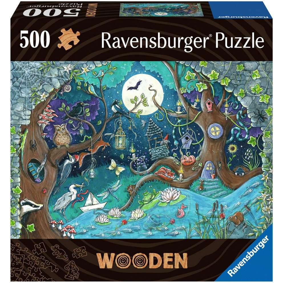 Puzzle En Bois - Rectangulaire - 500 Pcs - Forêt Fantastique