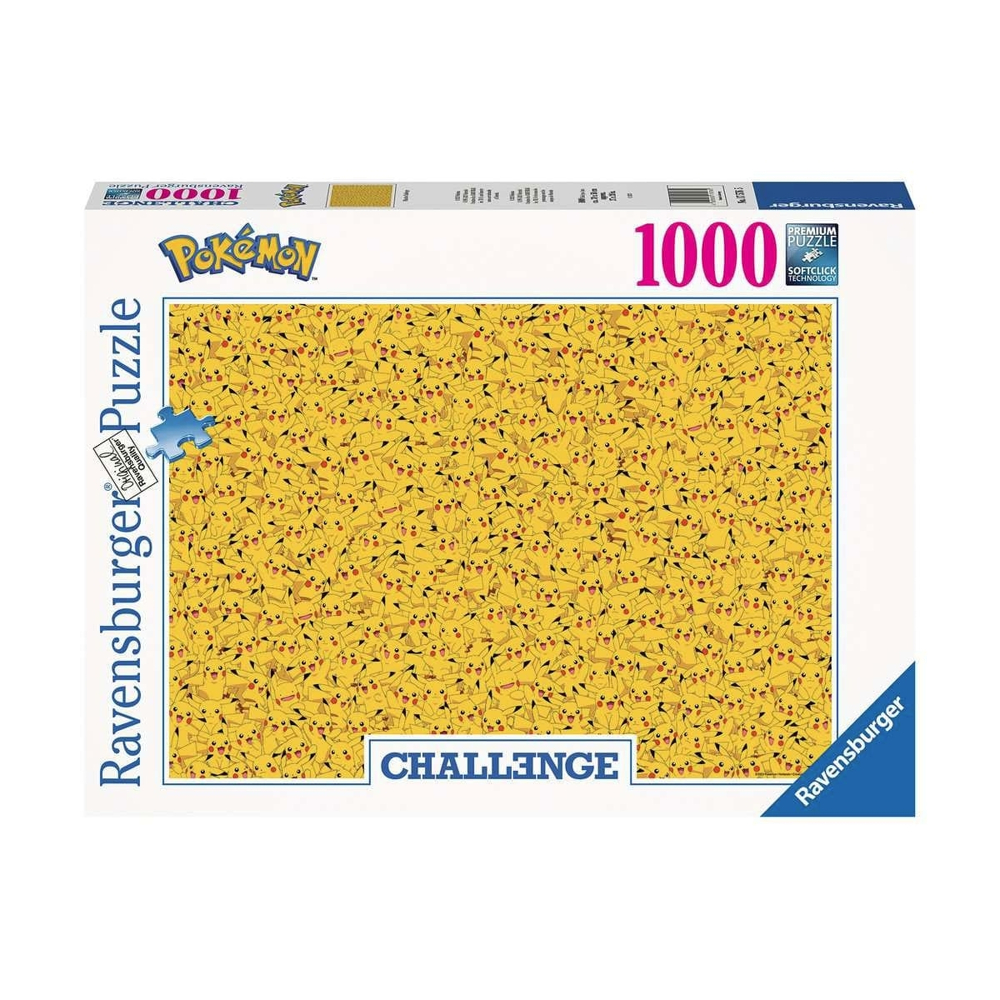 Puzzle 1000 p - Pikachu / Pokémon (Challenge Puzzle)
