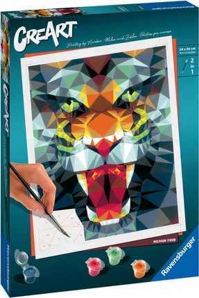 CreArt - 24x30 cm - Polygon Tiger