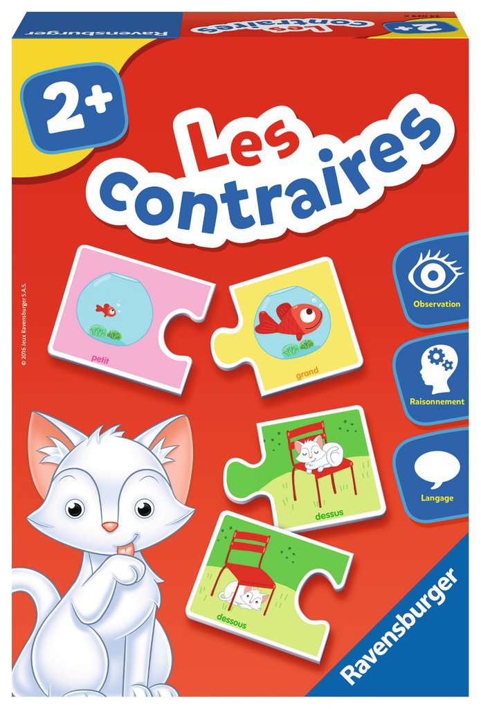 Ravensburger- Jeu Educatif- Les contraires- A partir de 2 ans- 24029