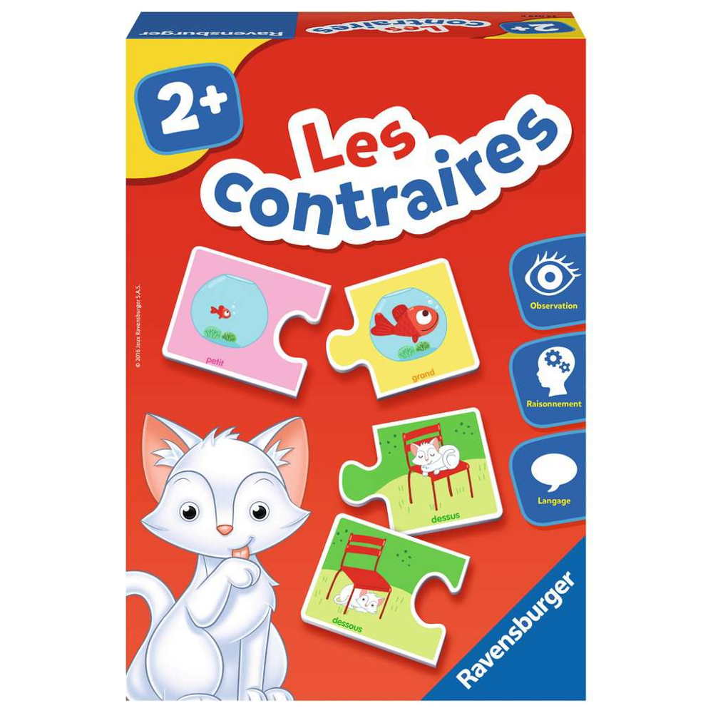 Ravensburger- Jeu Educatif- Les contraires- A partir de 2 ans- 24029