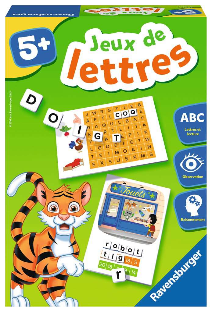 Ravensburger- Jeu Educatif- Jeux de lettres- A partir de 5 ans- 24060