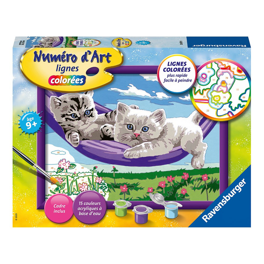 Numéro d'art - moyen - Chaton dans le hamac