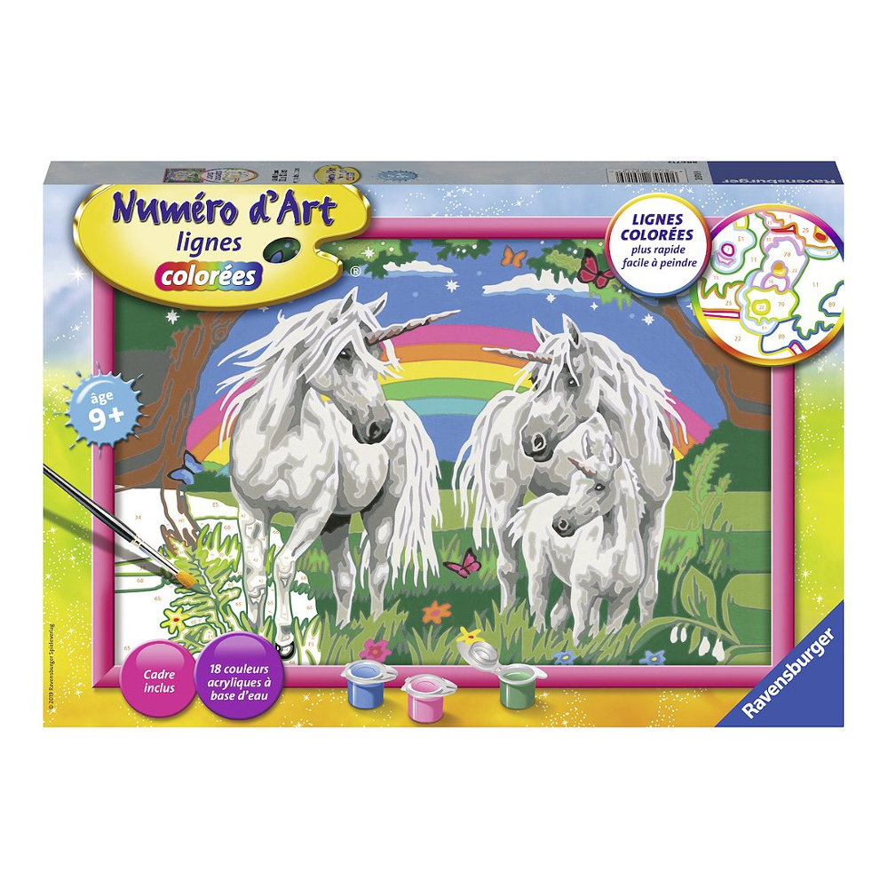 Ravensburger Numéro D'Art - Grand - Au Pays Des Licornes