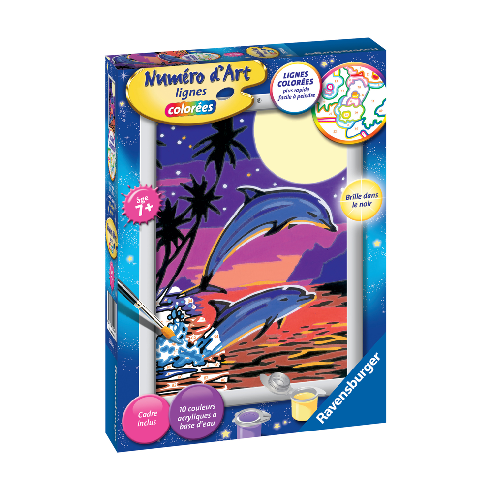 Numéro d'art - petit - Dauphins joueurs