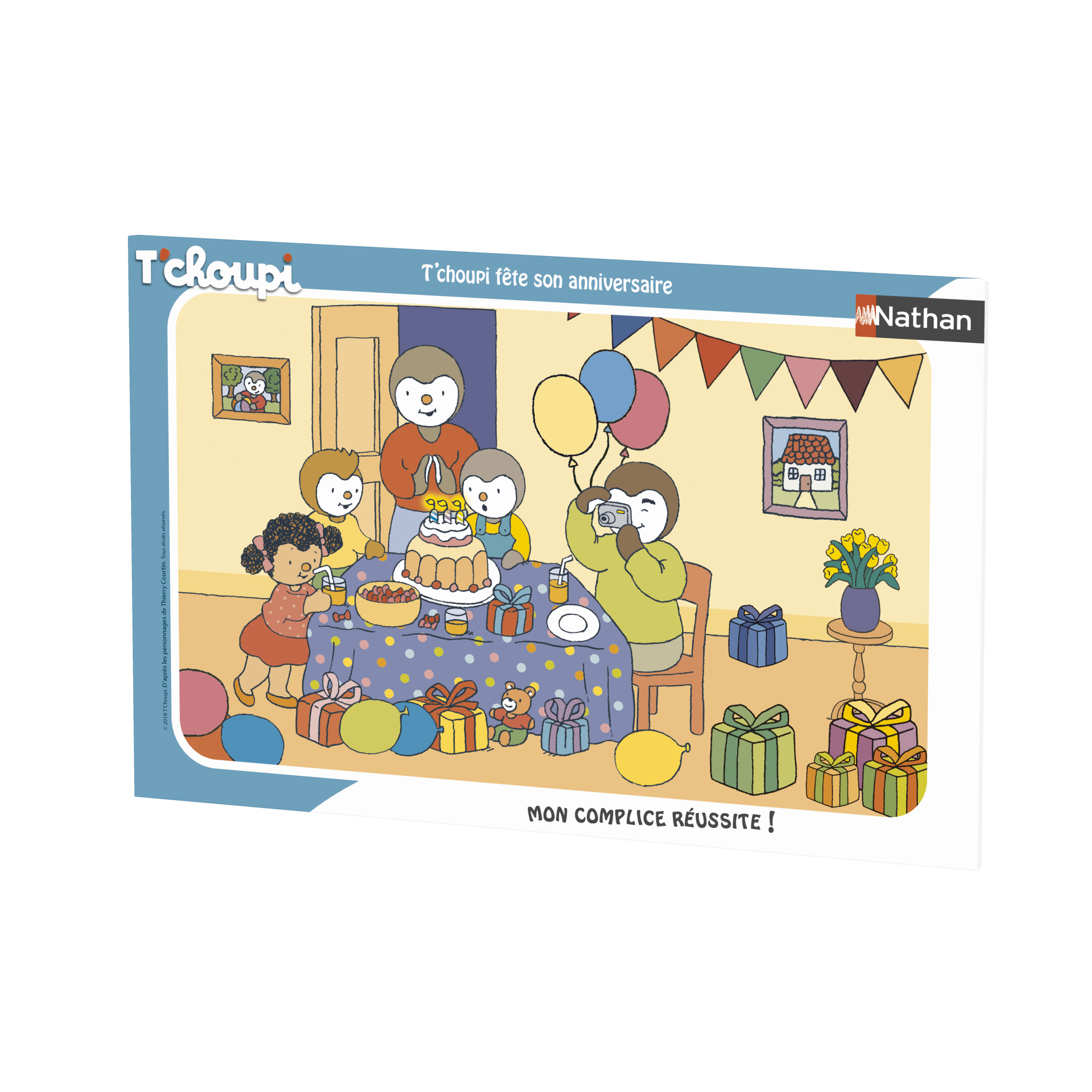 Puzzle Cadre 15 pièces : T'choupi fête son anniversaire Ravensburger Nathan - vue 4