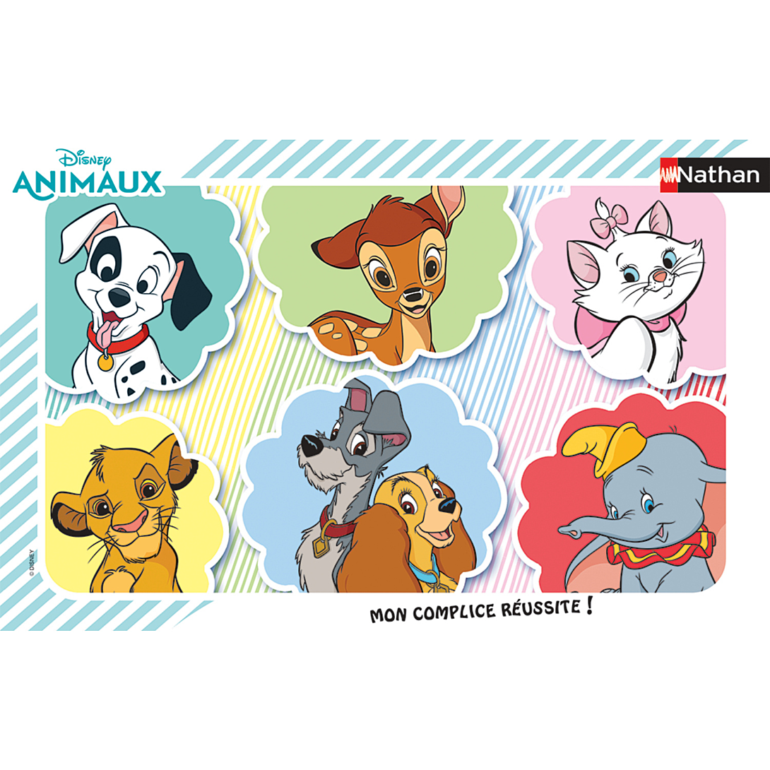 Puzzle cadre 15 pièces : Disney Animaux : Portraits des animaux Ravensburger Nathan - vue 2