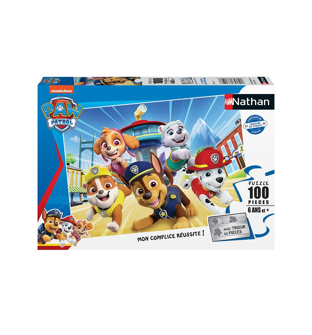 Puzzle 100 pièces : Les Aventures De La Pat'Patrouille Paw Patrol Ravensburger Nathan - vue 2