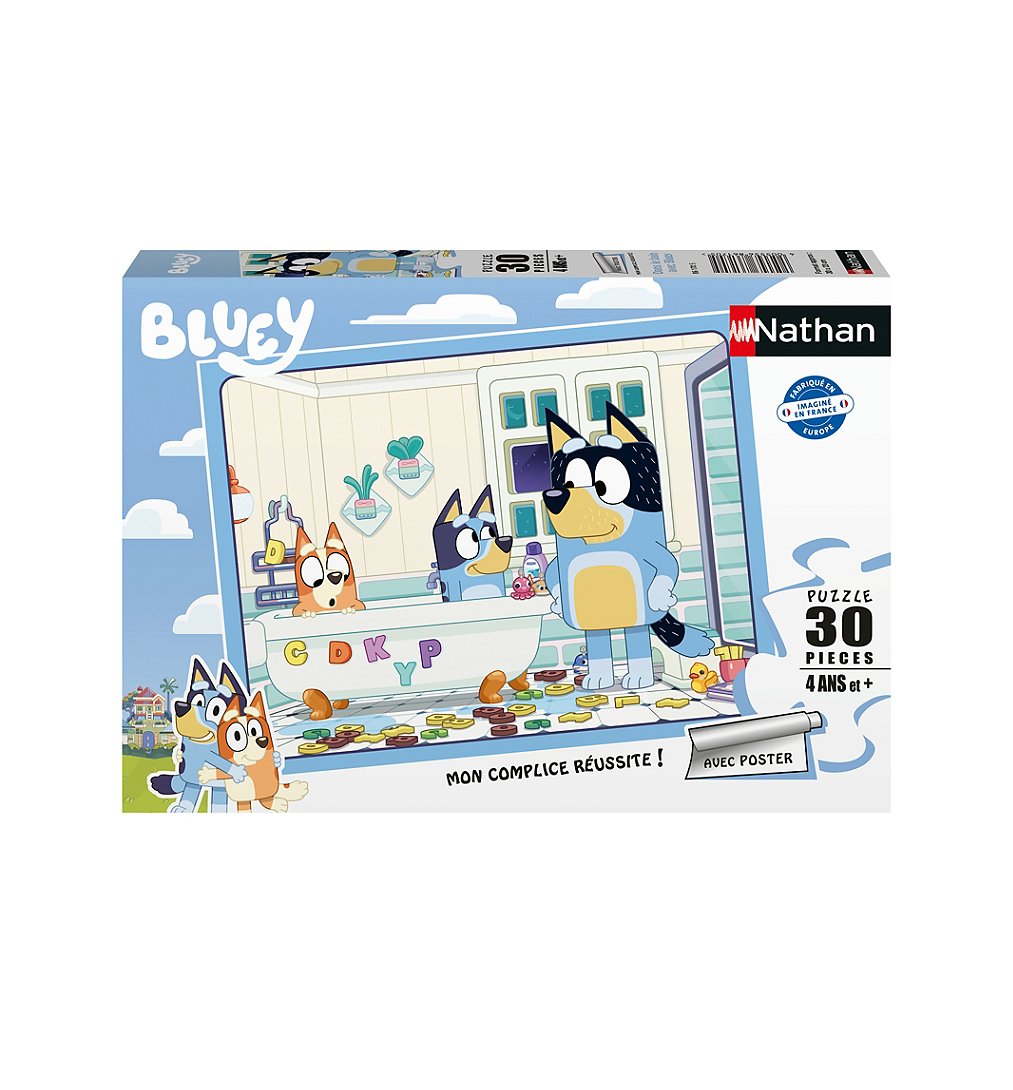 Nathan Puzzle Dans le bain de Bluey 30 pièces - vue 9