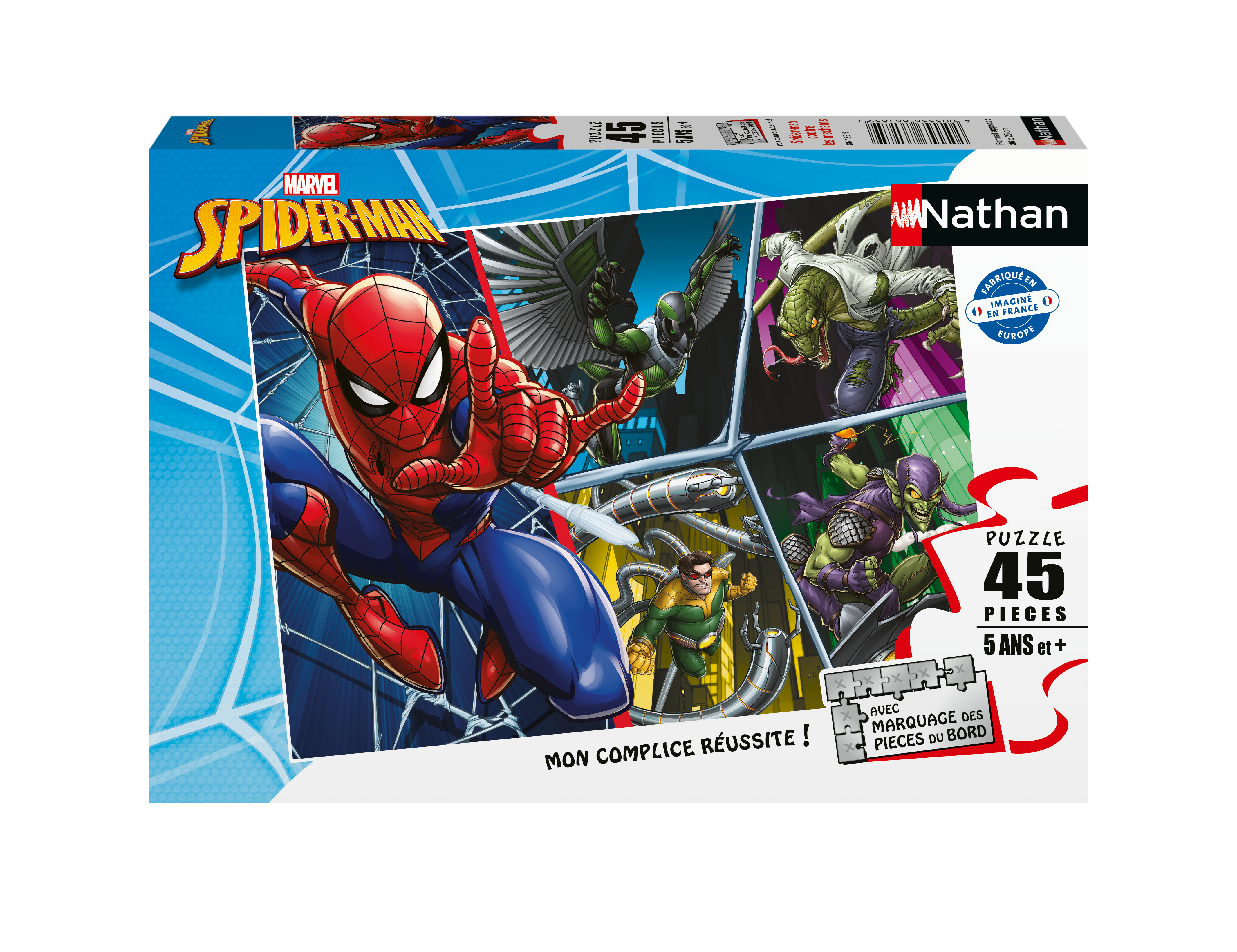 Nathan Puzzle 45 P - Spider-Man Contre Les Méchants - Ultimate Spiderman