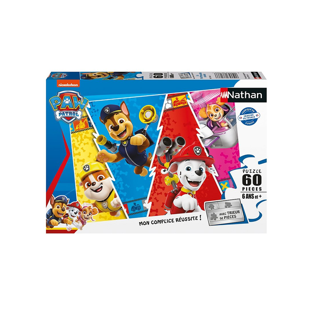 Puzzle 60 p - La Pat'Patrouille colorée