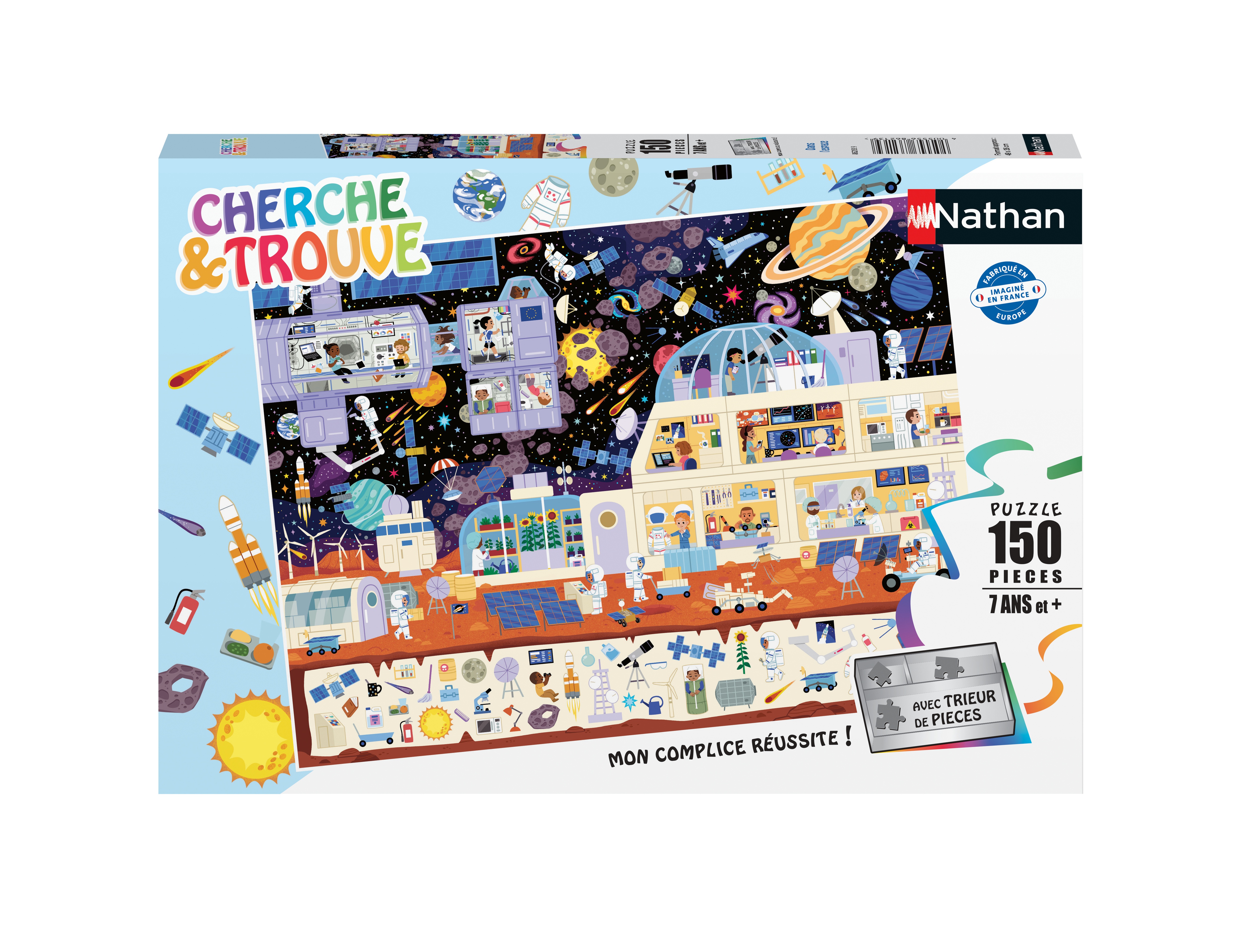 Nathan Puzzle 150 P - Dans L'espace (Cherche Et Trouve)