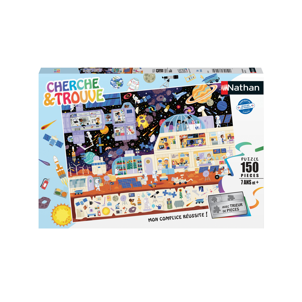 Nathan Puzzle 150 P - Dans L'espace (Cherche Et Trouve)