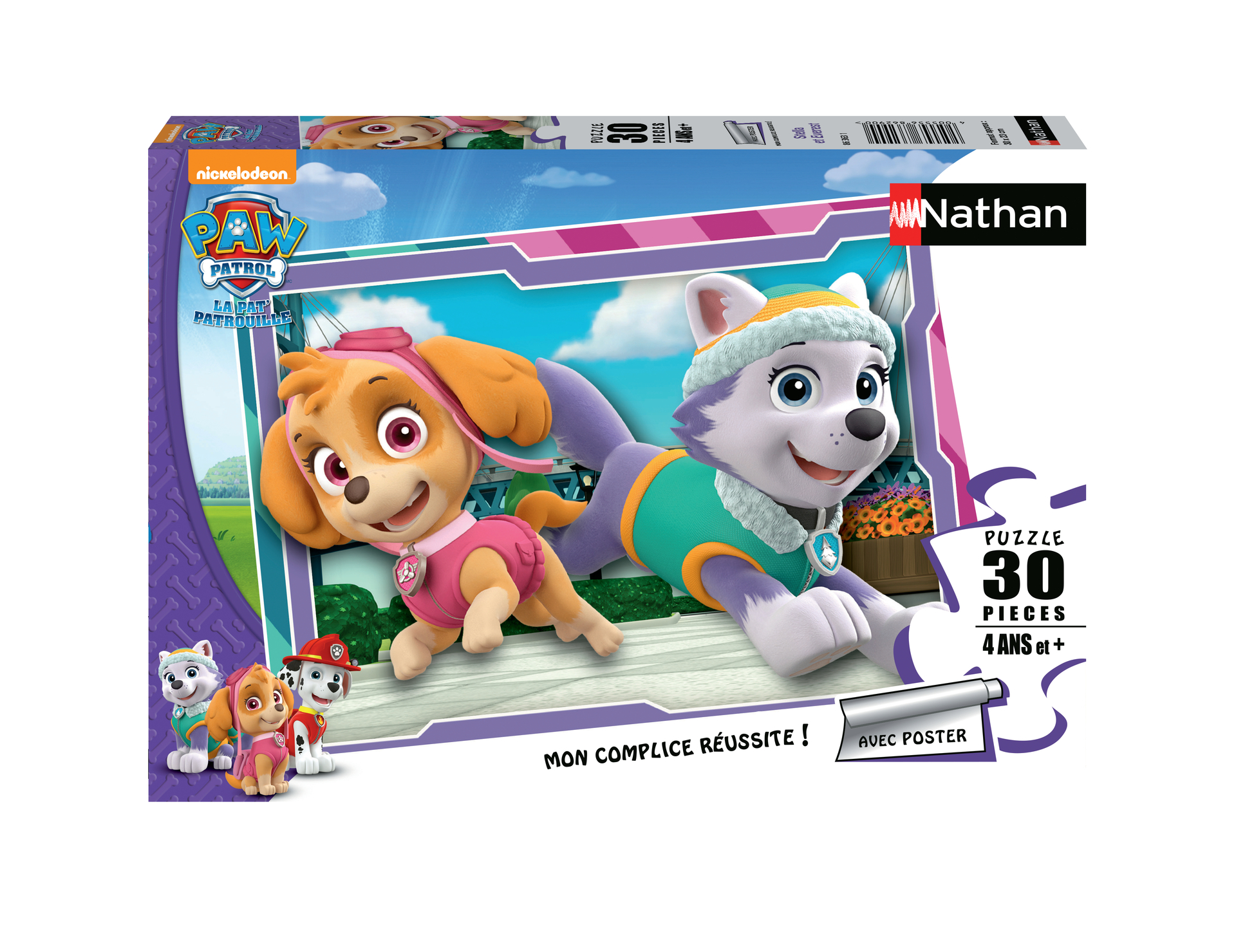 Puzzle 30 pièces : Pat Patrouille Paw Patrol : Stella et Everest Ravensburger Nathan - vue 2