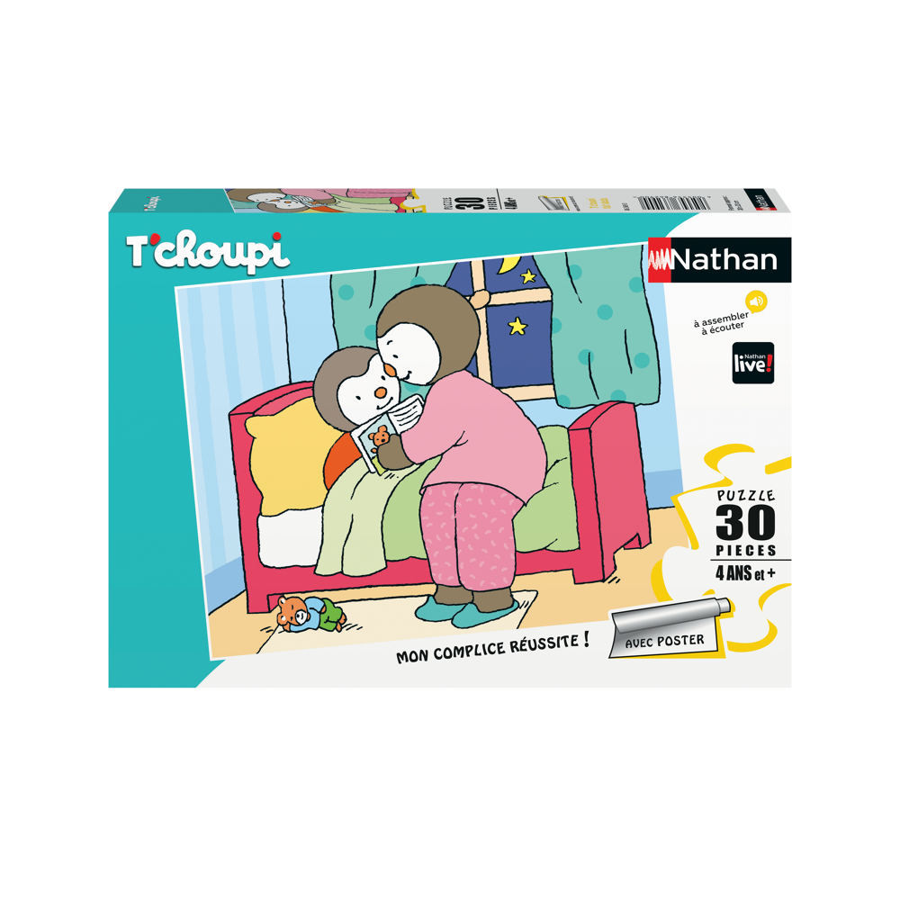 Puzzle 30 p - T'choupi fait dodo