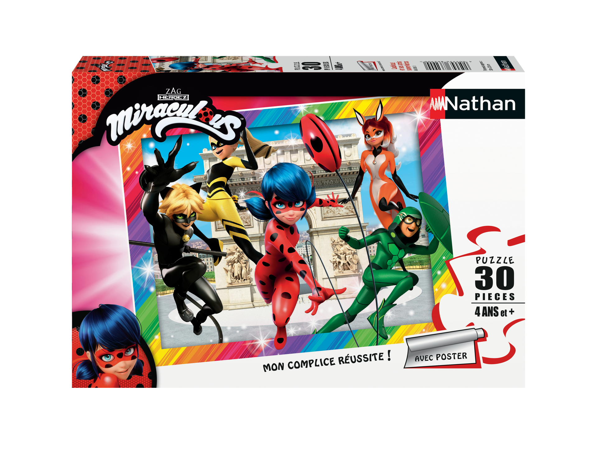 Puzzle 30 p - Ladybug et ses amis super-héros / Miraculous