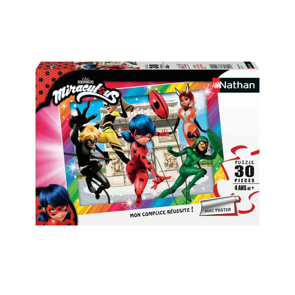Puzzle 30 p - Ladybug et ses amis super-héros / Miraculous