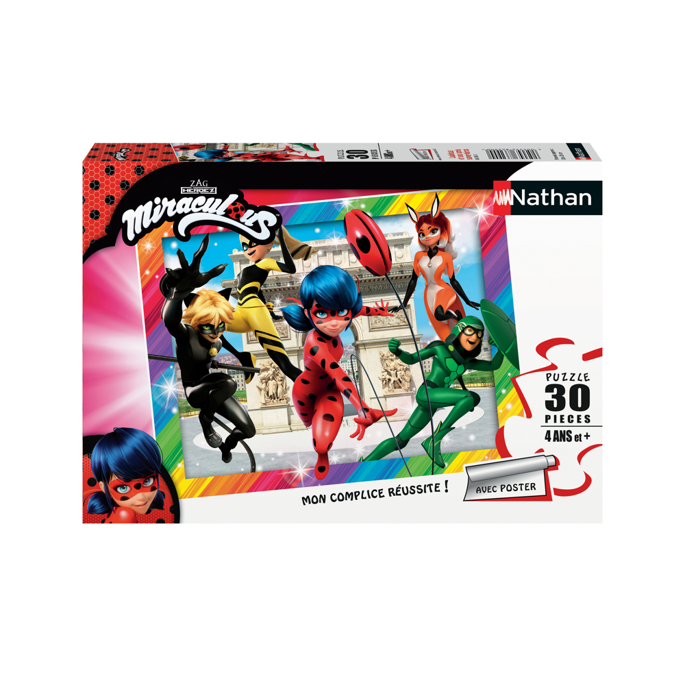 Puzzle 30 p - Ladybug et ses amis super-héros / Miraculous
