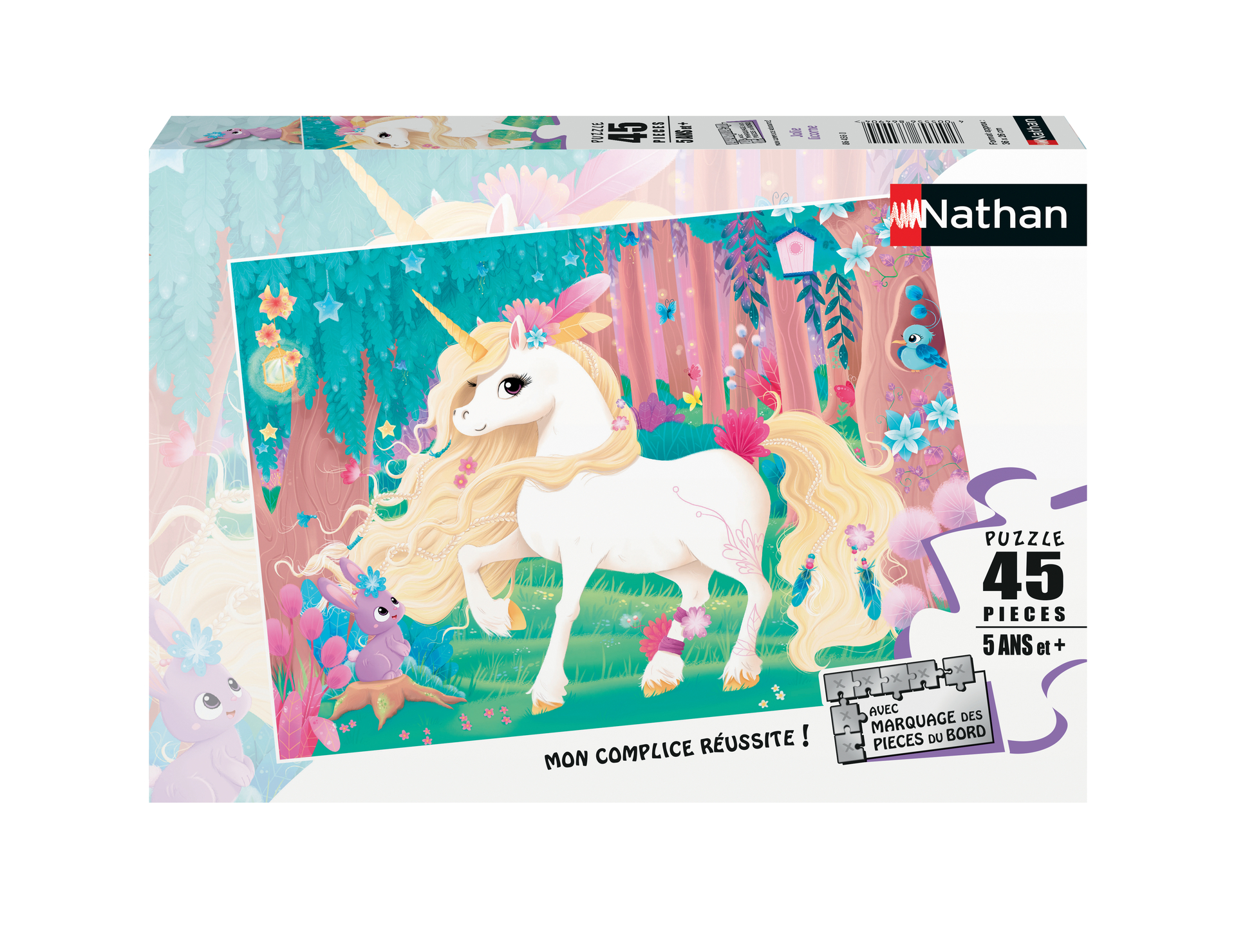 Puzzle 45 p - Jolie licorne