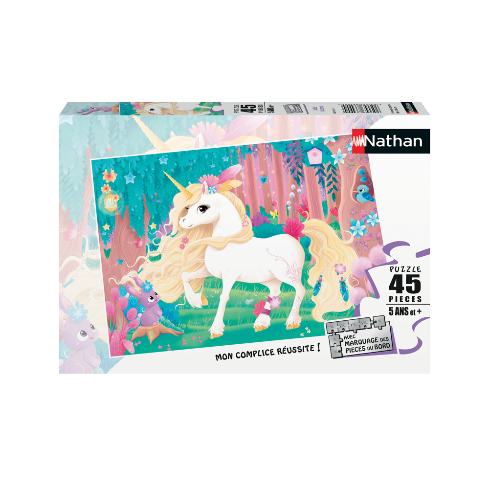 Puzzle 45 p - Jolie licorne