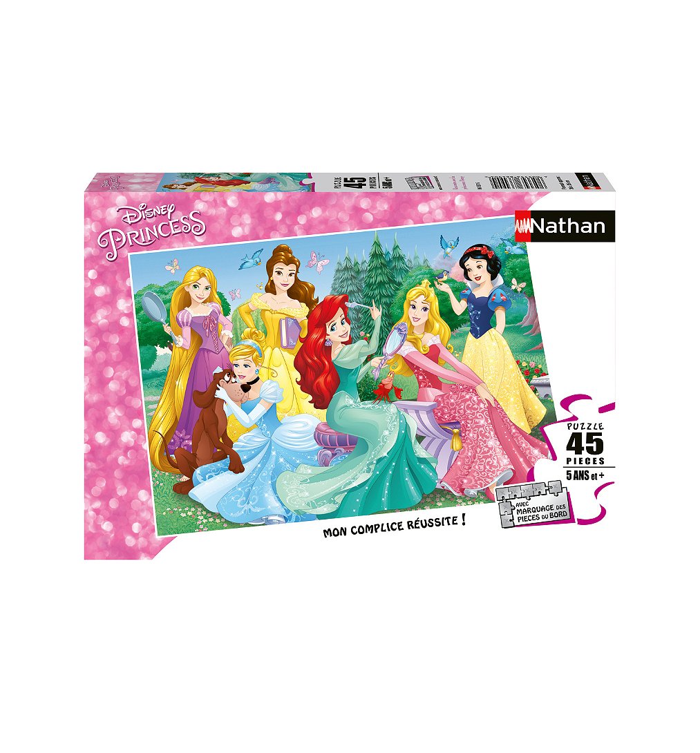 Puzzle 45 p - Rencontre avec les princesses Disney