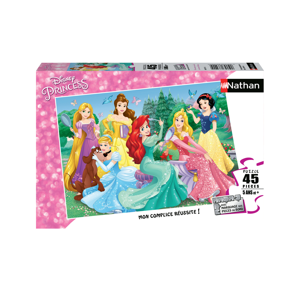 Puzzle 45 p - Rencontre avec les princesses Disney