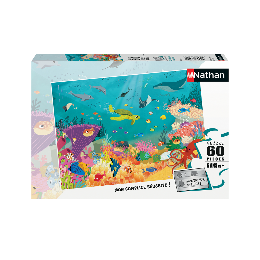 Puzzle 60 p - Les animaux des océans