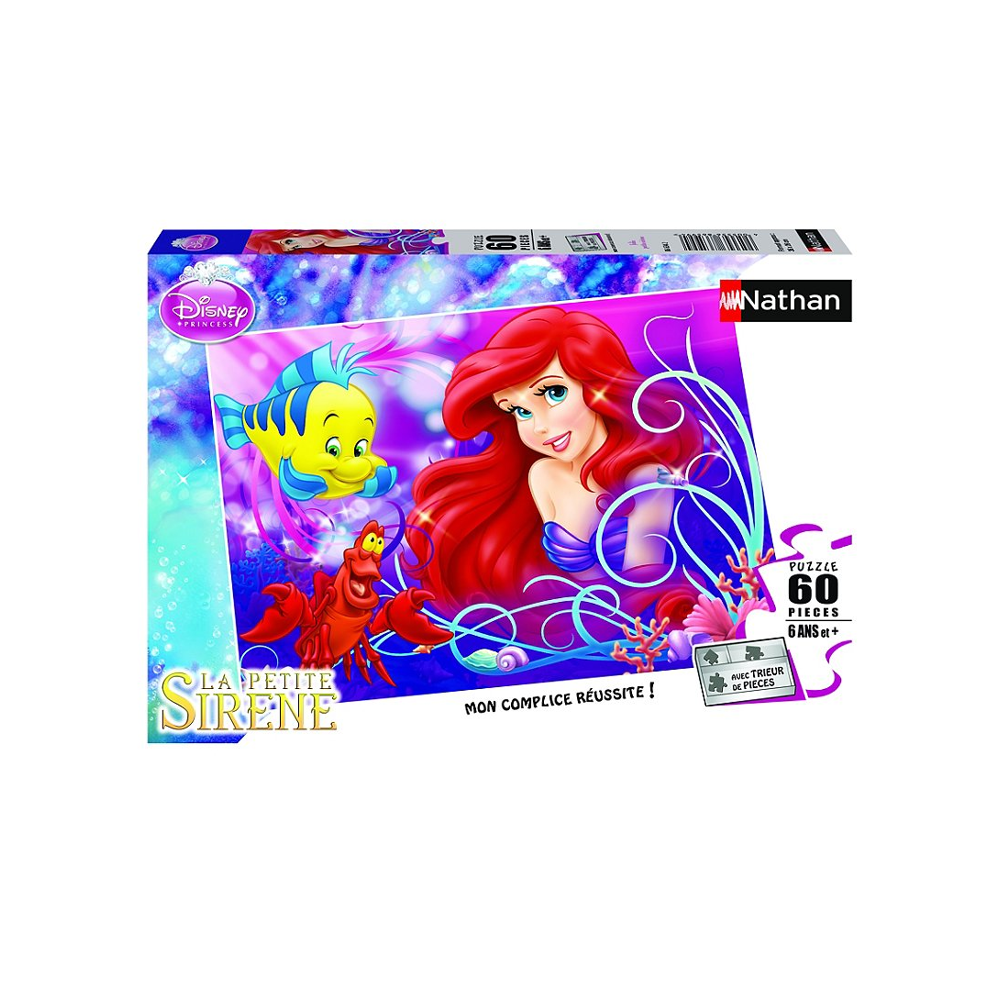 Puzzle 60 p - Jolie petite sirène / Disney Ariel