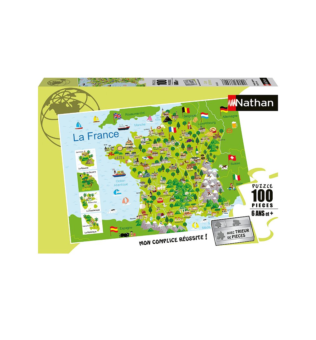 Puzzle 100 p - Carte de France