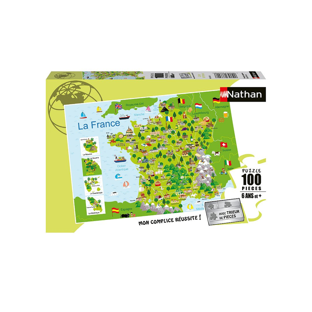 Puzzle 100 p - Carte de France